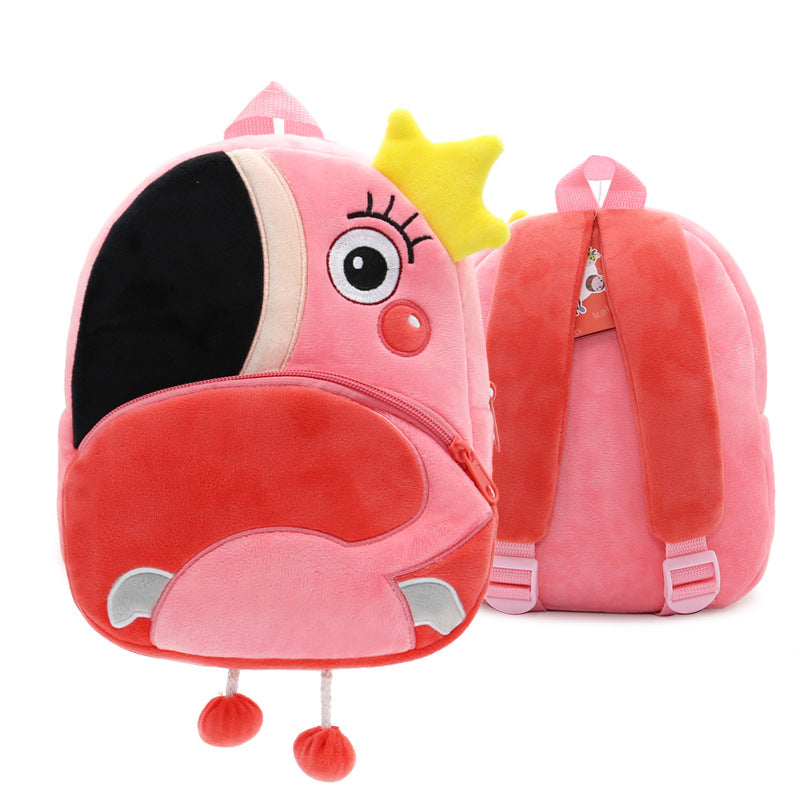 Cute Plush Backpacks Kindergarten Cartoon School Bags for Kids