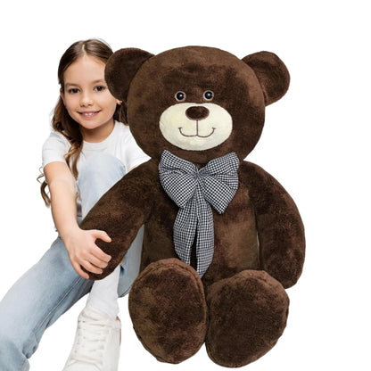 KidsKiddy™ - 🐻 Giant 120cm Teddy Bear with Bowtie 🎀