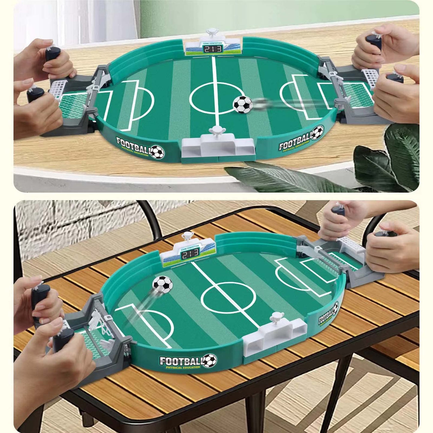 Football Table Interactive Game, Mini Tabletop Football Game Set For Kids, Hand-Eye Coordination Parent-Child Interactive Family Sports Board Game